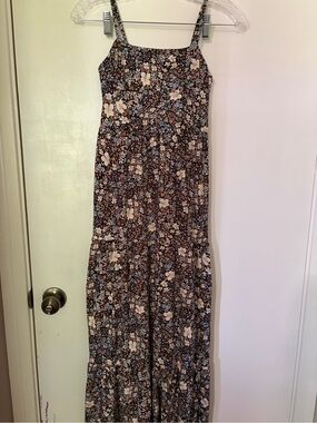 Floral Maxi Dress with Spaghetti Straps